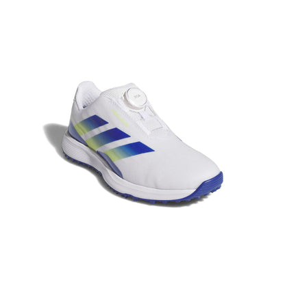 Adidas Junior CODECHAOS BOA Spikeless Golf Shoes - Cloud White / Dual Indigo / Frozen Lemon