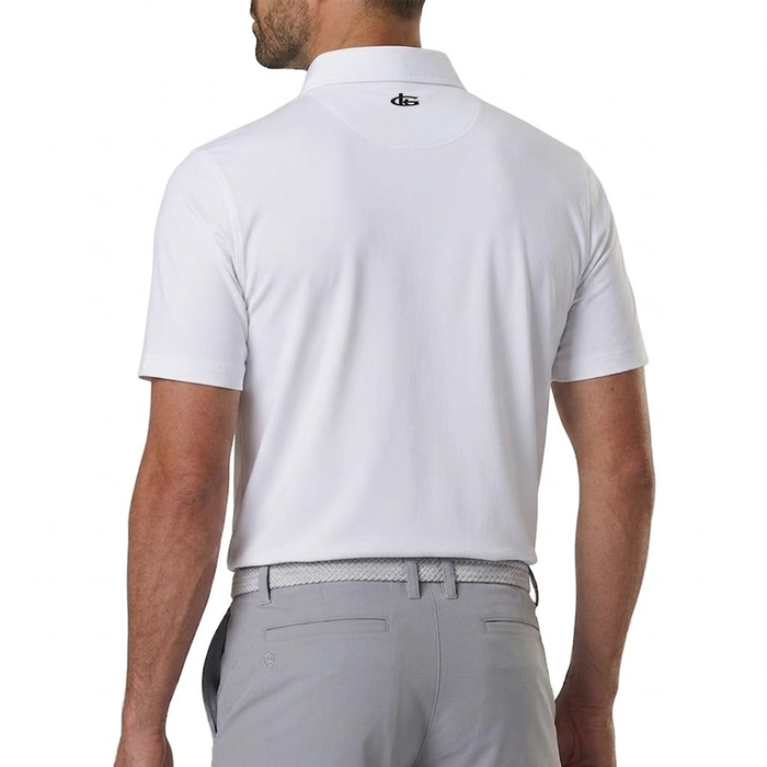 Katana Golf Mens Solid Polo - White