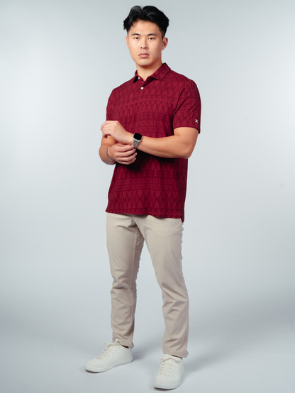 Kualesa Batik Tribute Polo - Tumpal Saffron