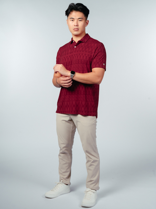 Kualesa Batik Tribute Polo - Tumpal Saffron