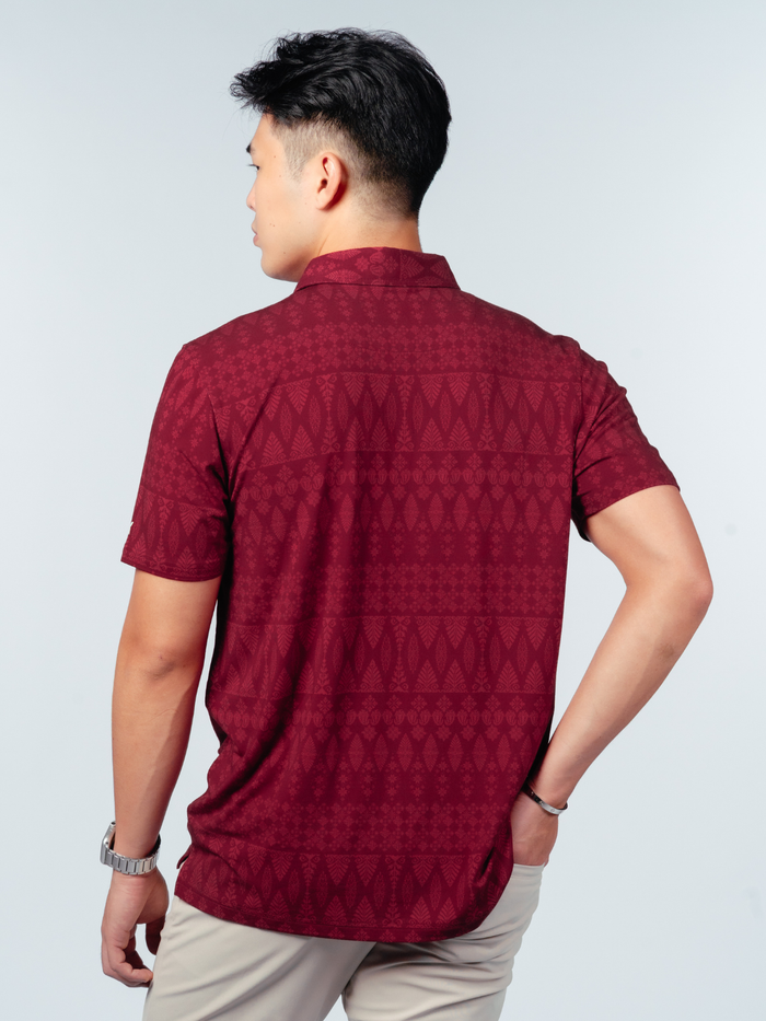 Kualesa Batik Tribute Polo - Tumpal Saffron