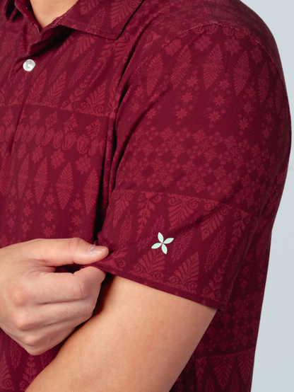 Kualesa Batik Tribute Polo - Tumpal Saffron