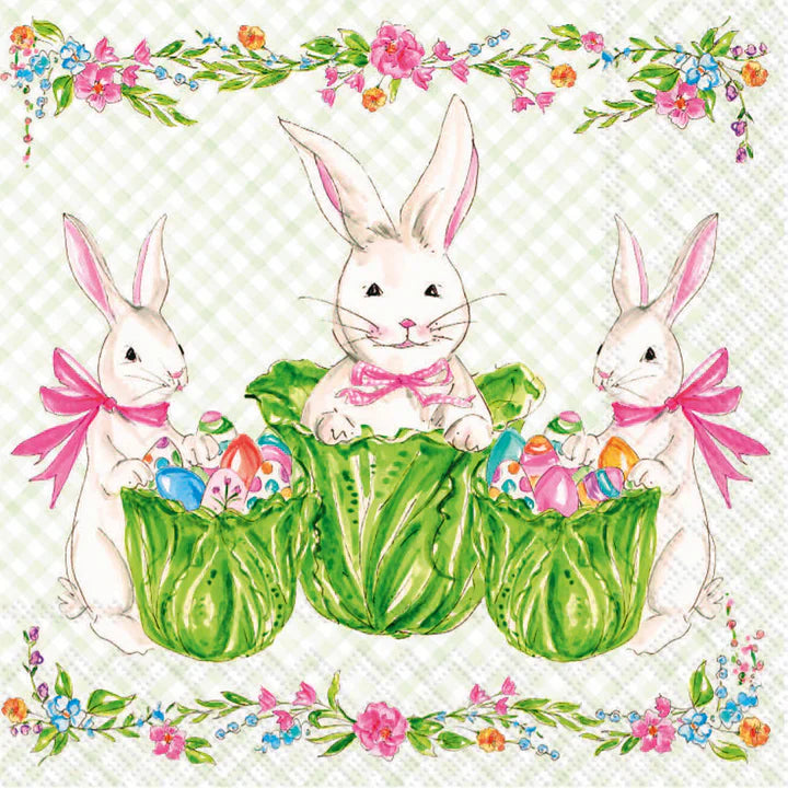 Floral Garden Party Paper Cocktail Napkins — Set of 20