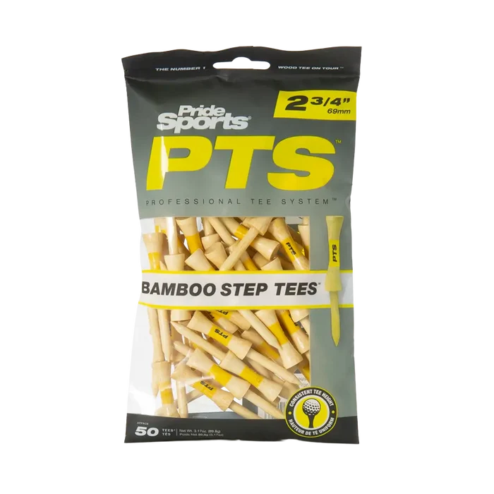 PRIDE BAMBOO STEP TEE YELLOW 2-3/4"