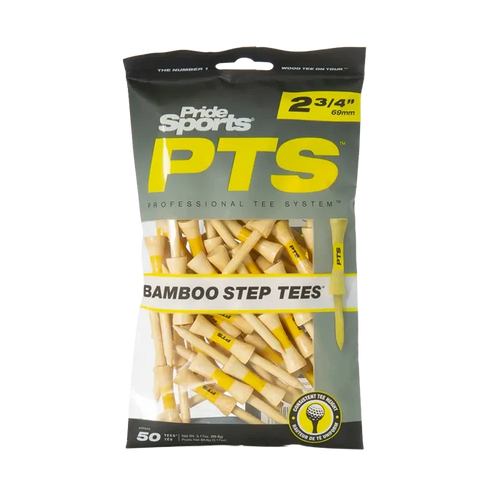 PRIDE BAMBOO STEP TEE YELLOW 2-3/4"