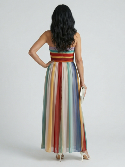 Serene | Light Stripe Maxi Dress