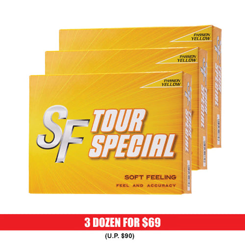 Tour Special Soft Feel A6 Golf Balls 3 doz. Bundle - Yellow