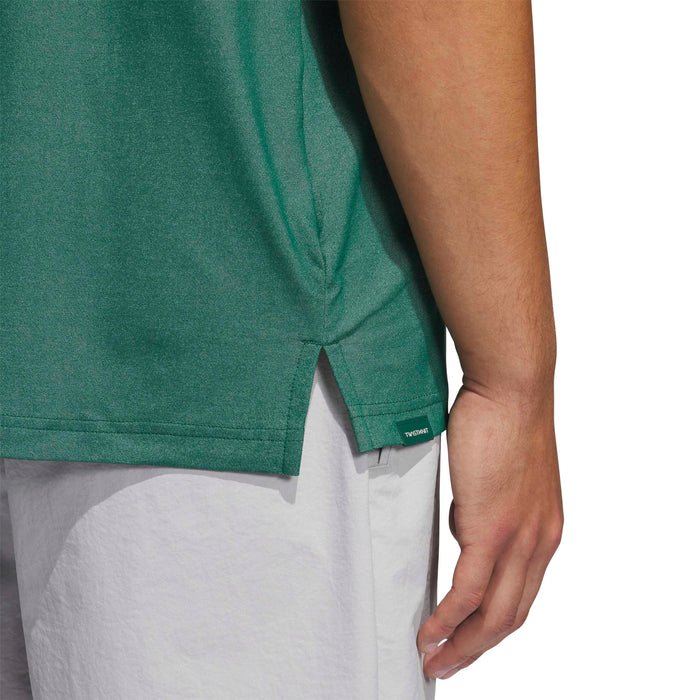 Adidas Ultimate 365 Tour Twistknit Pique Polo Shirt - Green