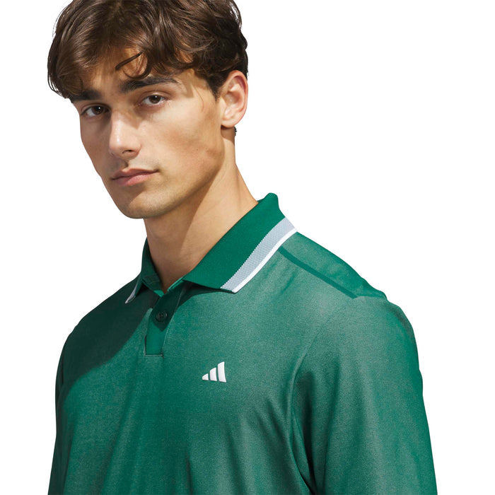 Adidas Ultimate 365 Tour Twistknit Pique Polo Shirt - Green