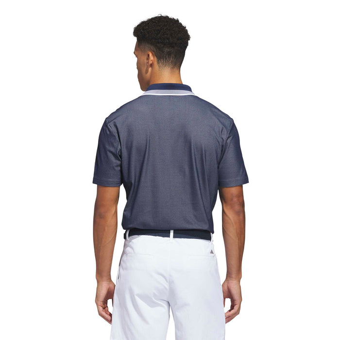Adidas Ultimate 365 Tour Twistknit Pique Polo Shirt - Navy