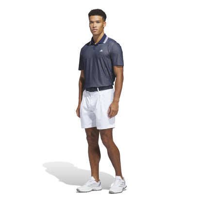 Adidas Ultimate 365 Tour Twistknit Pique Polo Shirt - Navy