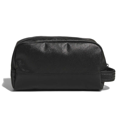 Adidas Unisex PU Leather 2-Zip Pouch - Black