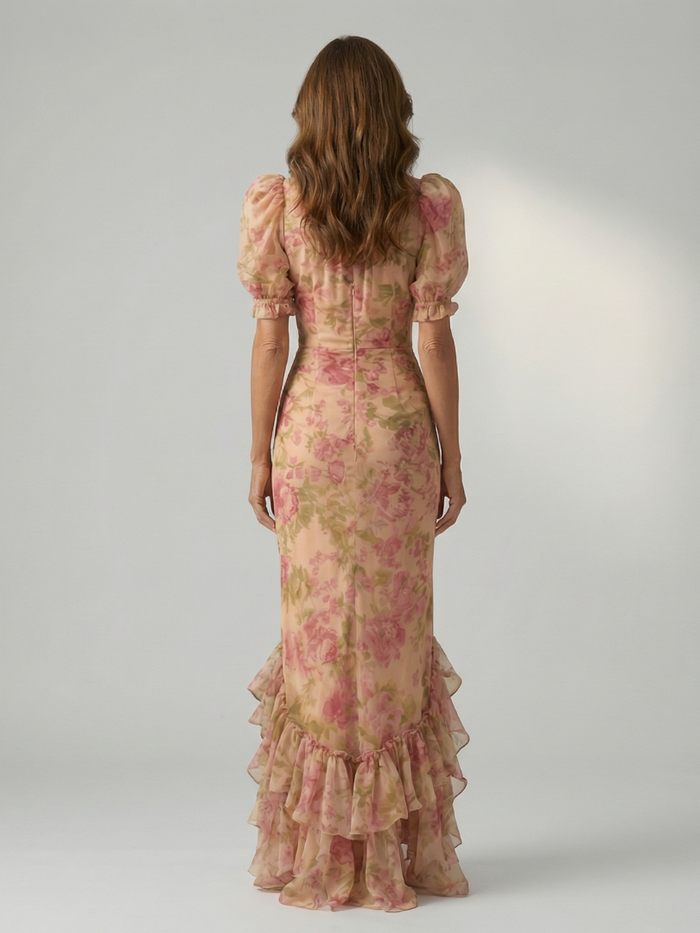 Vianne | Gentle High Neck Maxi Dress