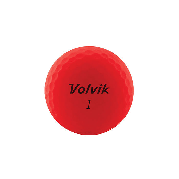 Volvik NEW Vivid Golf Balls - Ruby Red